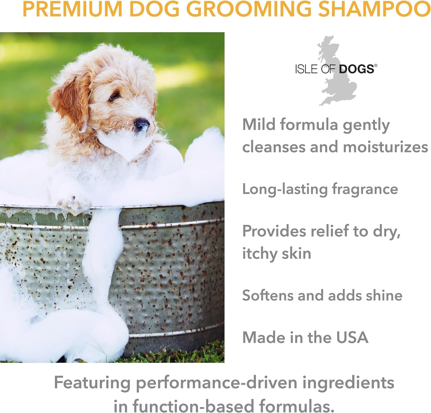 - Everyday Natural Luxury Silky Oatmeal Shampoo - Jasmine + Vanilla - Sulfate & Paraben Free Formula - Dog Shampoo with Oatmeal & Jojoba Oil for a Silky Coat - Made in the USA - 1 Gallon, (821-Gal)