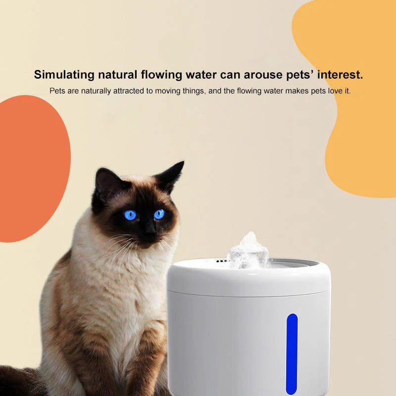 HEYBO Cat Water Fountain Motion Detector Water Fountain for Cats