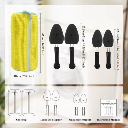 Shoes Sneaker Washing Machine and Dryer Bag Reusable Cleaning Foldable Laundry Shoe Bag Sneakers Laundry Net