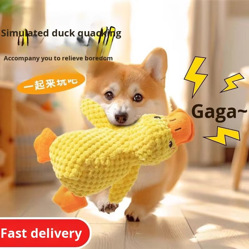Eco-Friendly Dog Toy Large Pet Puppy Plush Doll Self-Entertainment Sound-Making Chew-Resistant Supplies Boredom Relief Artifact