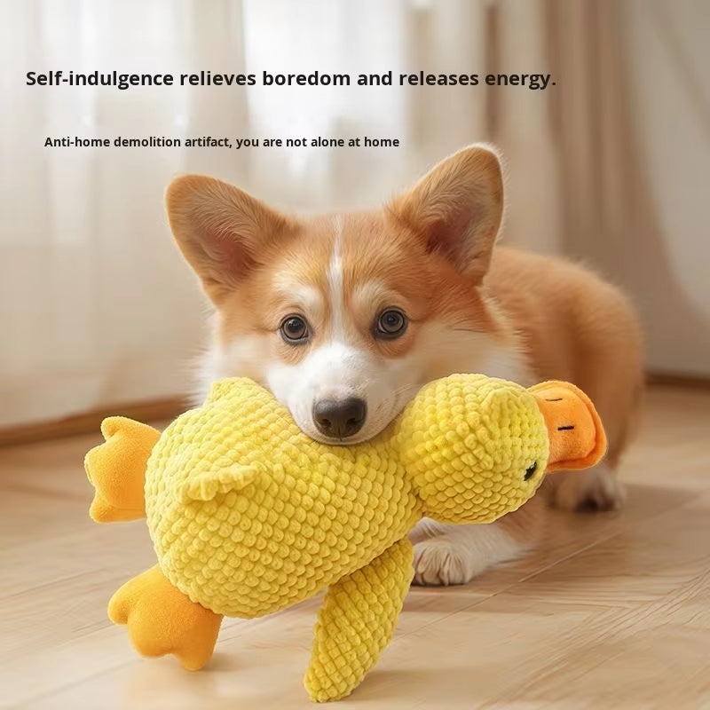Eco-Friendly Dog Toy Large Pet Puppy Plush Doll Self-Entertainment Sound-Making Chew-Resistant Supplies Boredom Relief Artifact