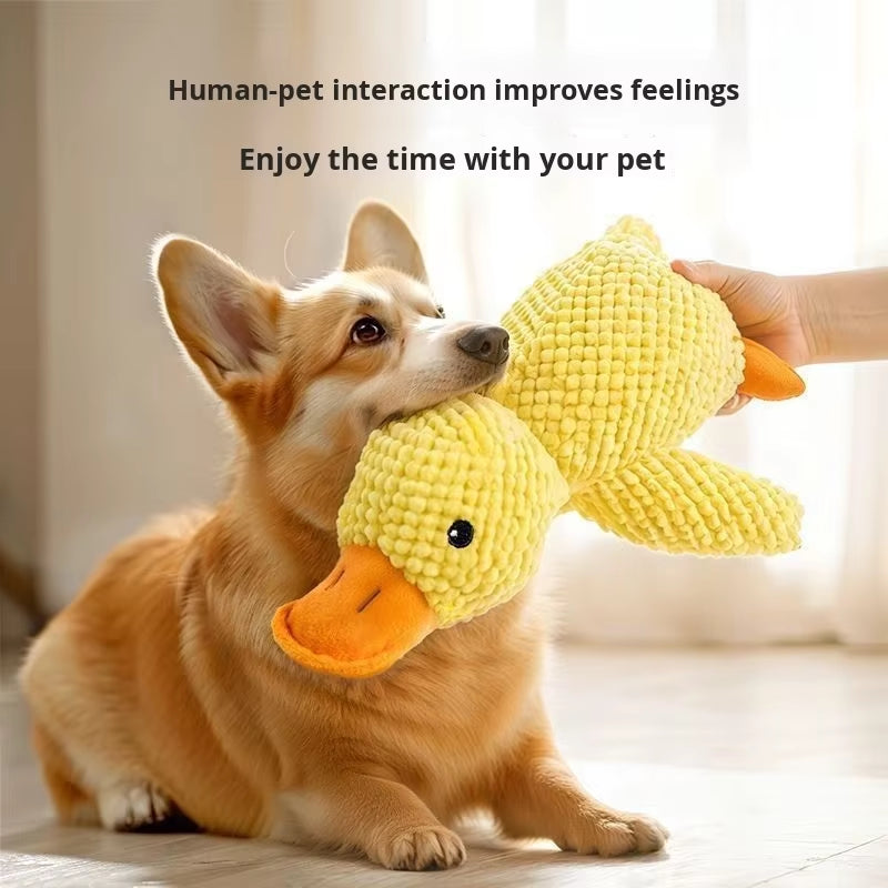 Eco-Friendly Dog Toy Large Pet Puppy Plush Doll Self-Entertainment Sound-Making Chew-Resistant Supplies Boredom Relief Artifact