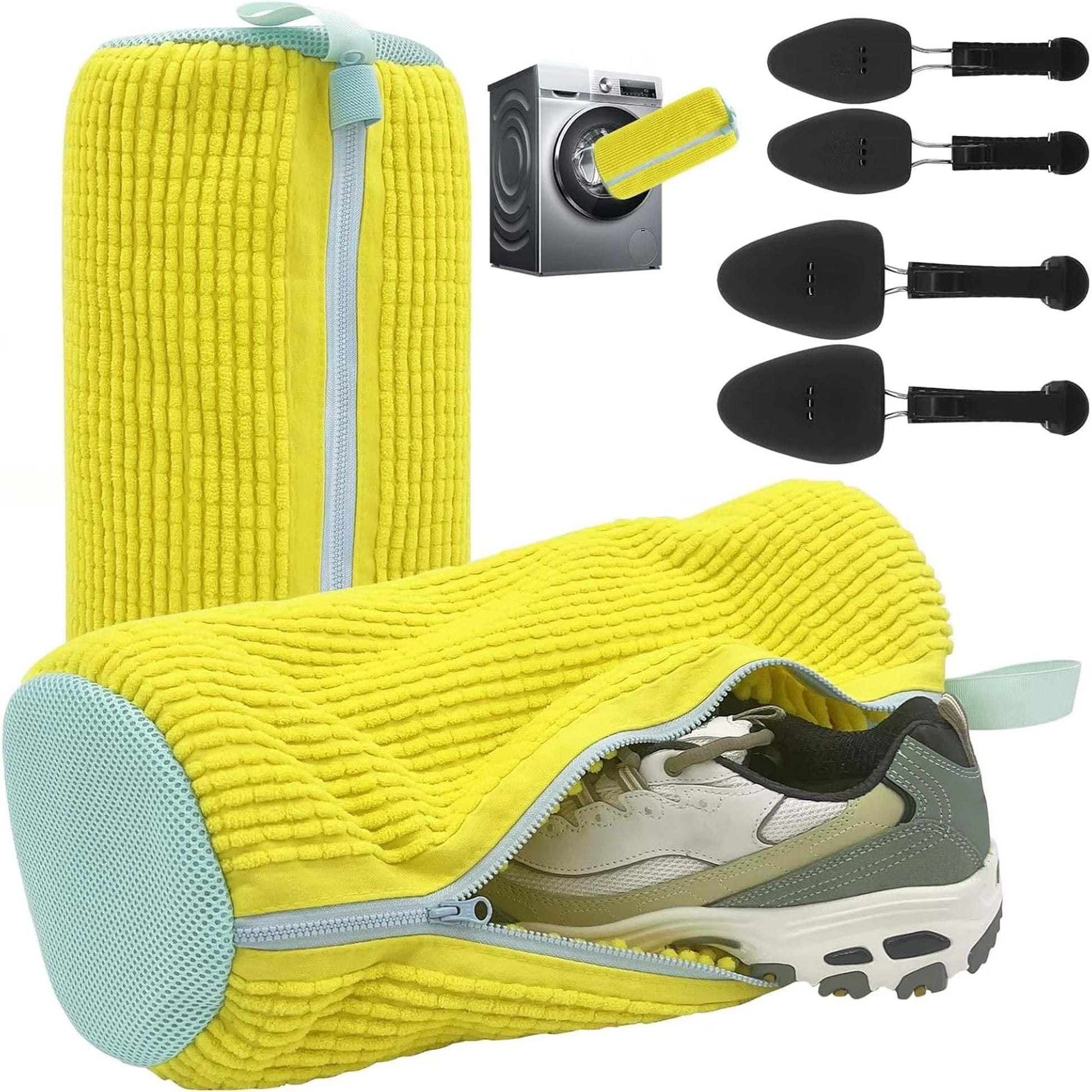 Shoes Sneaker Washing Machine and Dryer Bag Reusable Cleaning Foldable Laundry Shoe Bag Sneakers Laundry Net