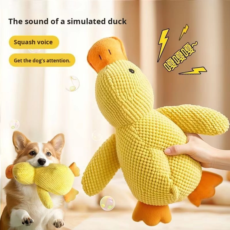 Eco-Friendly Dog Toy Large Pet Puppy Plush Doll Self-Entertainment Sound-Making Chew-Resistant Supplies Boredom Relief Artifact