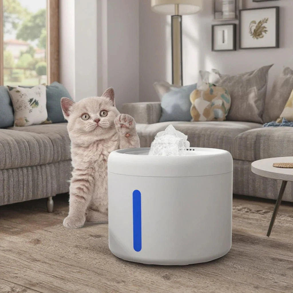HEYBO Cat Water Fountain Motion Detector Water Fountain for Cats