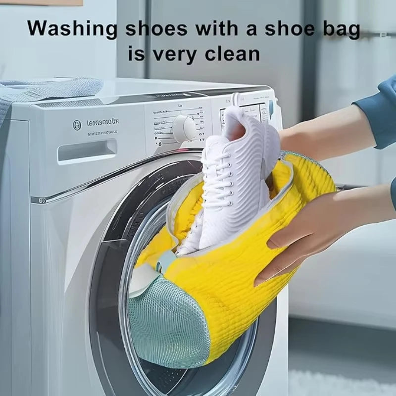Shoe Washing Machine Bag: Laundry Shoe Bag for Washer and Dryer,Reusable Shoe Cleaning Bag for Sneaker Tennis Shoes Unstain Kit