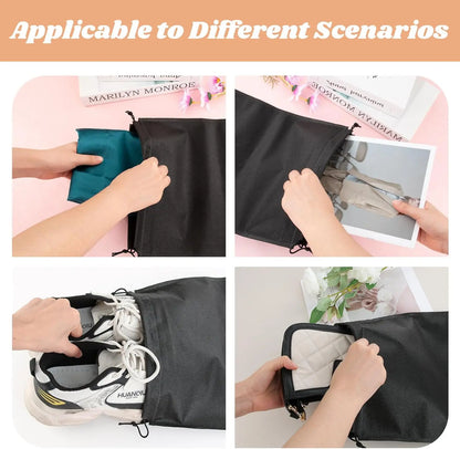 5/10PCS Travel Shoe Bag Portable Dustproof Drawstring Shoes Pouch Organizers Non-Woven Shoes Storage Bags for Sports Shoes Boots