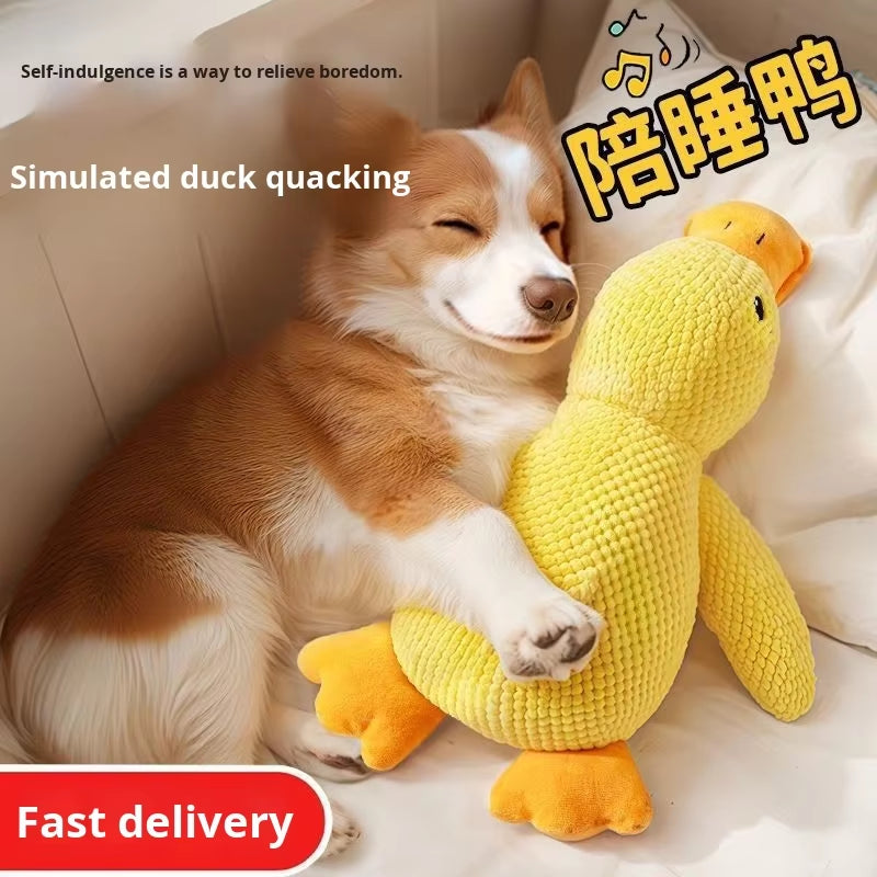 Eco-Friendly Dog Toy Large Pet Puppy Plush Doll Self-Entertainment Sound-Making Chew-Resistant Supplies Boredom Relief Artifact